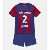 Dječji Nogometni Dres Barcelona Joao Cancelo #2 Domaci 2023-24 Kratak Rukav (+ Kratke hlače)